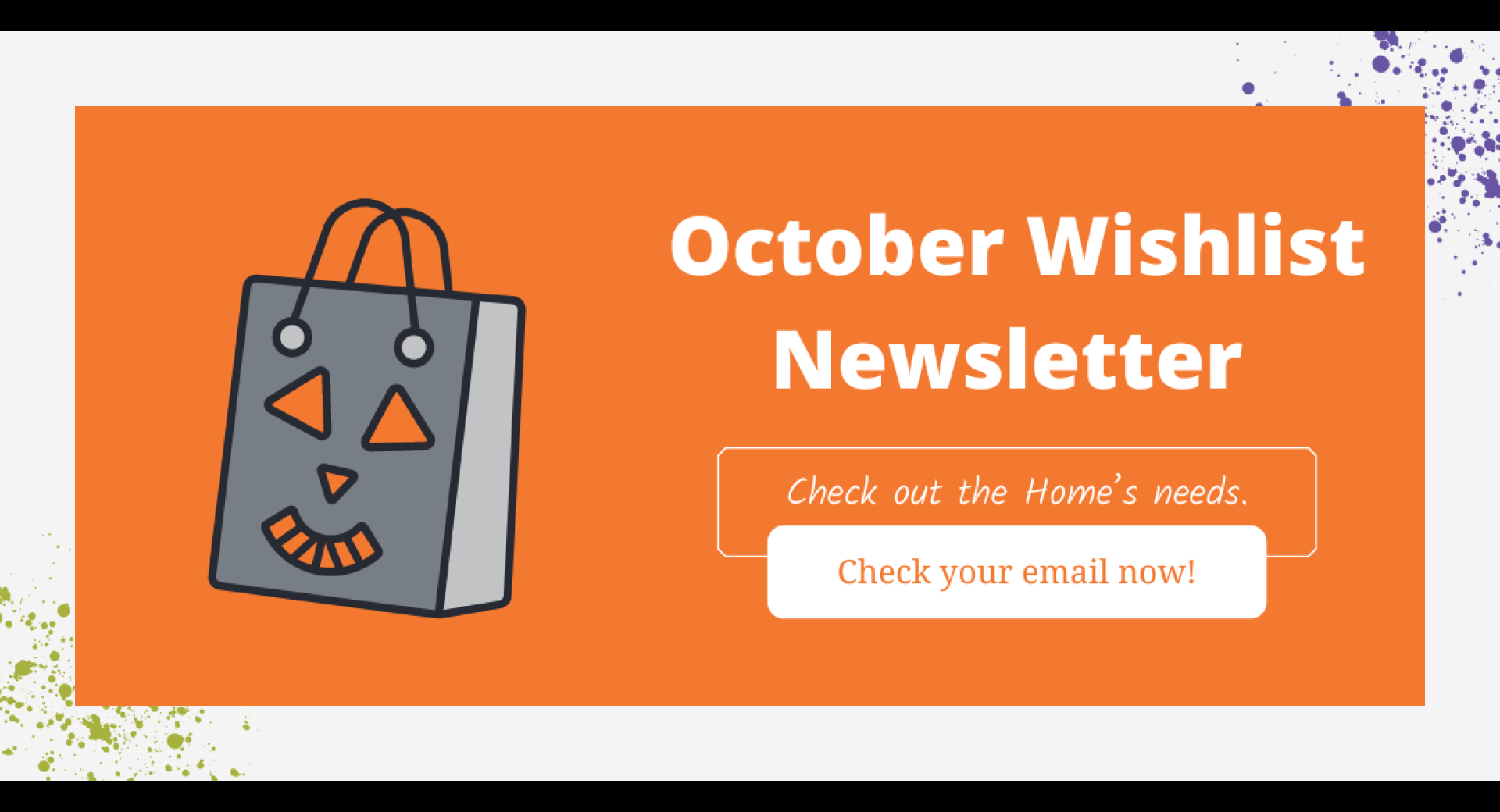 October 2024 Wish List Newsletter